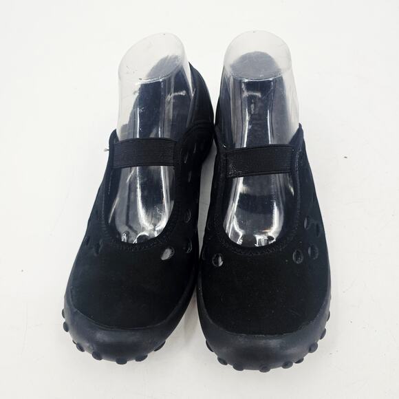 Clarks Privo Womens 8 M Black Suede Mary Jane Driving Shoe Nubuck Slip-On 79182 - Picture 2 of 8